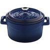 Кастрюля порционная круглая чугунная эмалированная синяя, 10 см, 0,35 л, LAVA, Диаметр, см: 10, Цвет: Синий, изображение 2