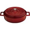 Кастрюля чугунная эмалированная красная, 24 см, 2,47 л, LAVA, Диаметр, см: 24, Объем, мл: 2470, Цвет: Красный, изображение 2