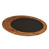 Блюдо овальное чугунное на деревянной подставке, 25*35см, LAVA