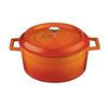 Кастрюля чугунная эмалированная оранжевая, 24 см, 4,49 л, LAVA, изображение 2