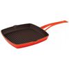 Сковорода-гриль чугунная эмалированная оранжевая, 26х26 см, 1,51 л, LAVA, Цвет: Оранжевый