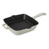 Сковорода-гриль квадратная чугунная эмалированная кремовая 20 см, 1 л, LAVA