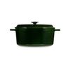 Кастрюля чугунная эмалированная зеленая с крышкой 28 см, 6,7 л, LAVA, изображение 8