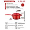 Сотейник с крышкой чугунный эмалированный красный, 16 см, 1,35 л, LAVA, изображение 3