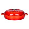Кастрюля чугунная эмалированная красная, 28 см, 3,51 л, LAVA, Диаметр, см: 28, Объем, мл: 3510, Цвет: Красный