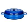 Кастрюля чугунная эмалированная синяя, 28 см, 3,51 л, LAVA, Диаметр, см: 28, Объем, мл: 3510, Цвет: Синий