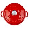 Кастрюля чугунная эмалированная красная с крышкой, 28 см, 3,26 л, LAVA, изображение 3