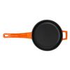 Сковорода чугунная эмалированная оранжевая 16 см, 400 мл, LAVA, изображение 5