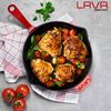 Сковорода чугунная эмалированная красная, 28 см, LAVA, Диаметр, см: 28, Цвет: Красный, изображение 4