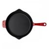 Сковорода чугунная эмалированная красная, 28 см, LAVA, Диаметр, см: 28, Цвет: Красный, изображение 3