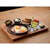 Набор для подачи: сковорода чугунная на деревянной подставке, 12 см, LAVA, изображение 3