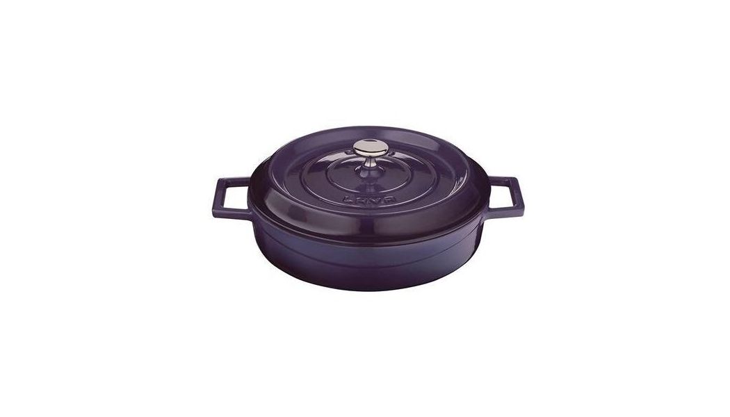 Кастрюля чугунная эмалированная фиолетовая, 24 см, 2,47 л, LAVA, Диаметр, см: 24, Объем, мл: 2470, Цвет: Фиолетовый, изображение 2