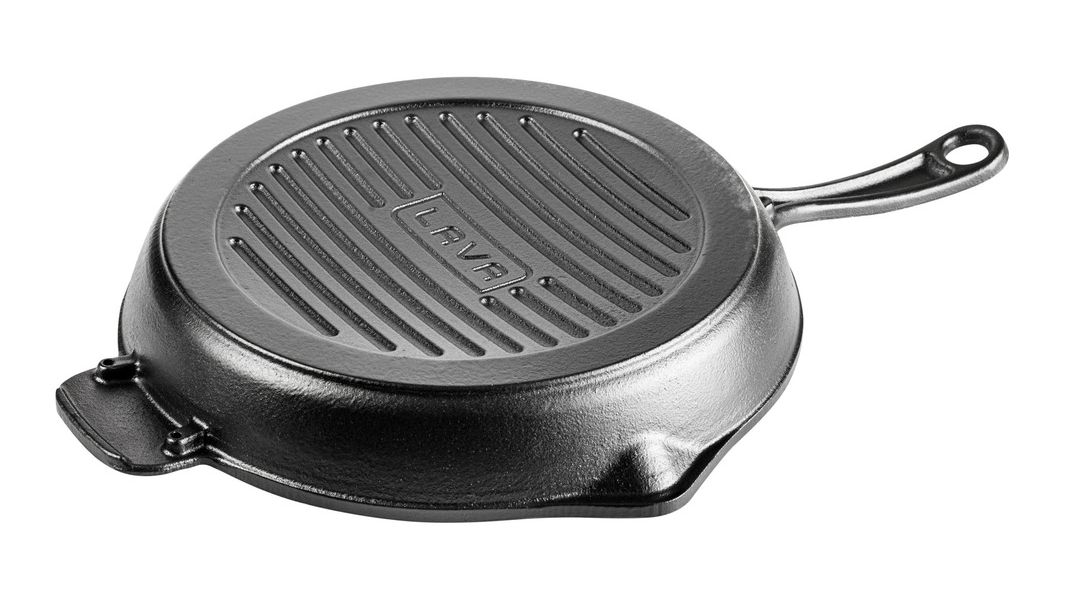Сковорода-гриль круглая чугунная, 28 см, 2,16 л, LAVA, изображение 5