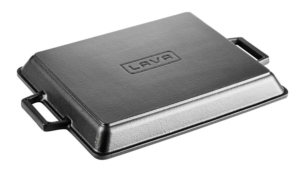 Противень чугунный для гриля на подставке из бука, 26*32 см, LAVA, изображение 6