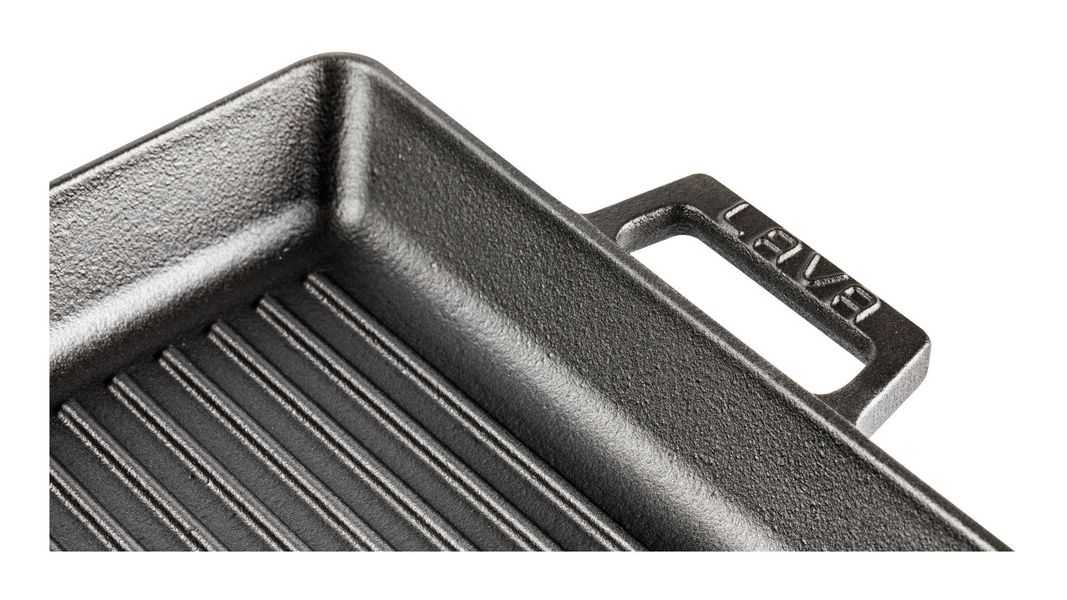 Противень чугунный для гриля на подставке из бука, 26*32 см, LAVA, изображение 7