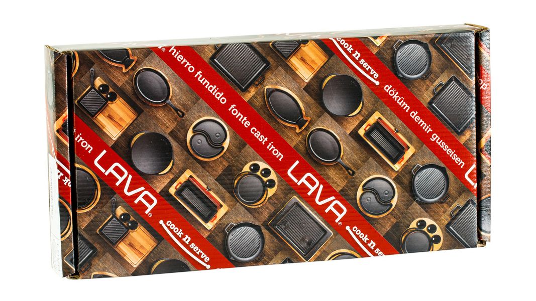 Сковорода круглая чугунная на деревянной подставке, 12 см, LAVA, Диаметр, см: 12, Цвет: Черный, изображение 8