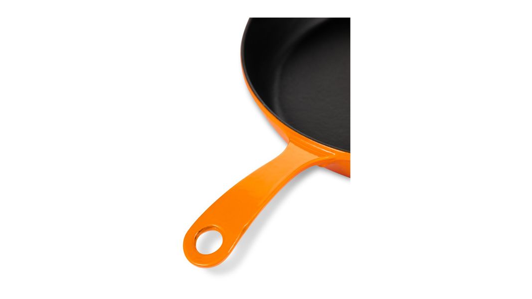 Сковорода чугунная эмалированная оранжевая, 28 см, 2,3 л, LAVA, Диаметр, см: 28, Цвет: Оранжевый, изображение 3
