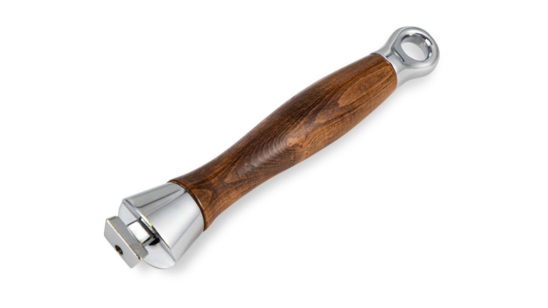 Сковорода чугунная эмалированная оранжевая с крышкой и деревянной ручкой 28 см, 2,8 л, LAVA, изображение 7