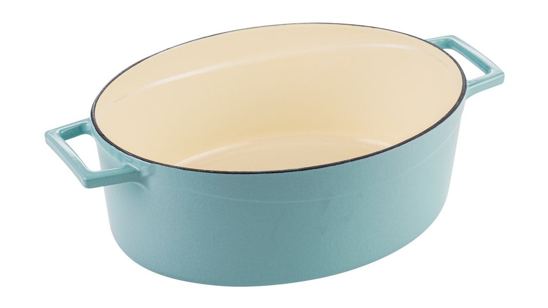 Утятница чугунная эмалированная бирюзовая 29 см, 4,7 л, LAVA, изображение 2