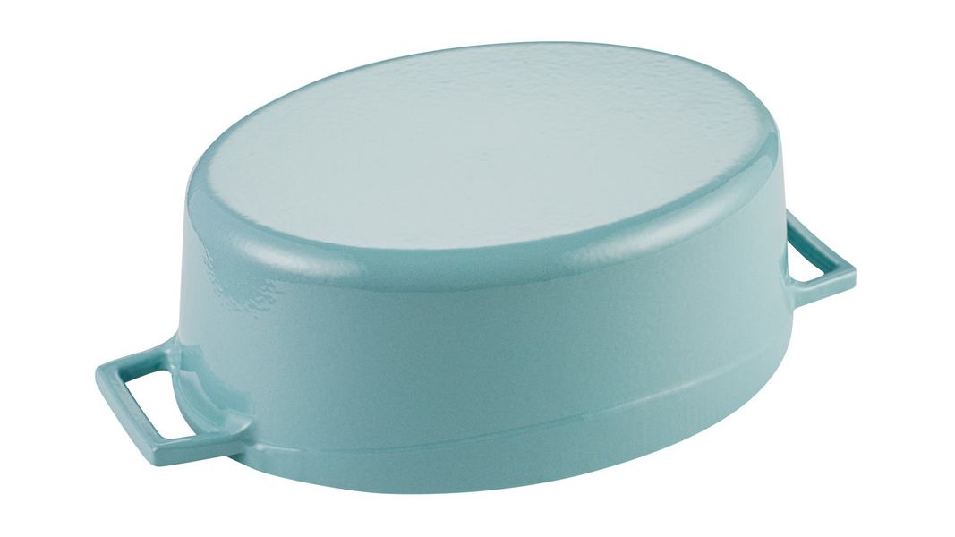 Утятница чугунная эмалированная бирюзовая 29 см, 4,7 л, LAVA, изображение 3