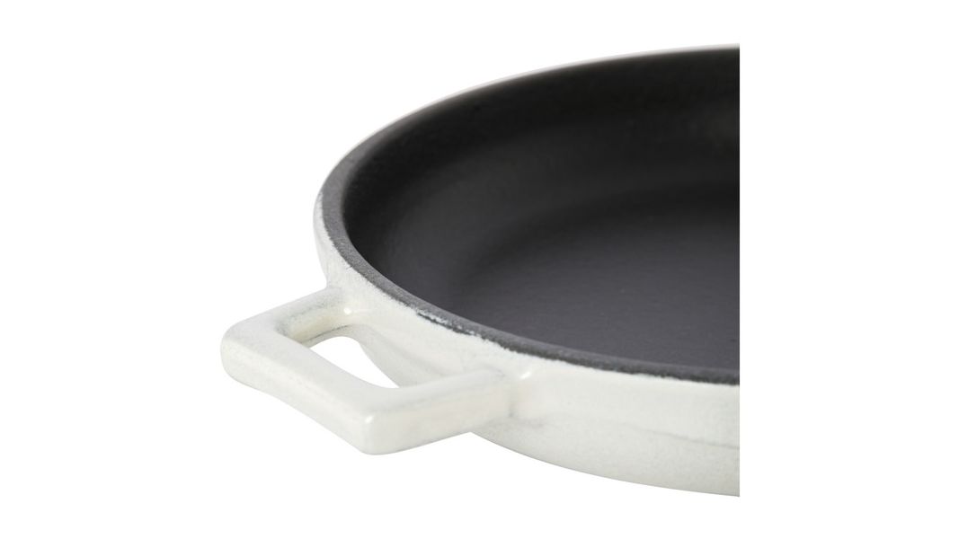 Сковорода чугунная эмалированная кремовая 16 см, 400 мл, LAVA, изображение 2