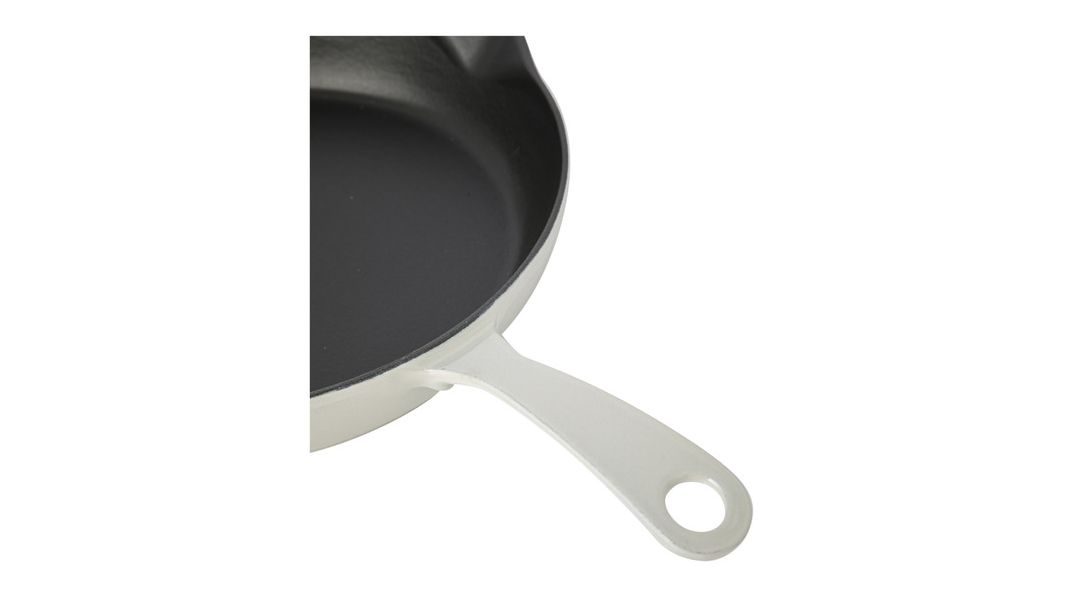 Сковорода чугунная эмалированная кремовая 28 см, 2,3 л, LAVA, изображение 5