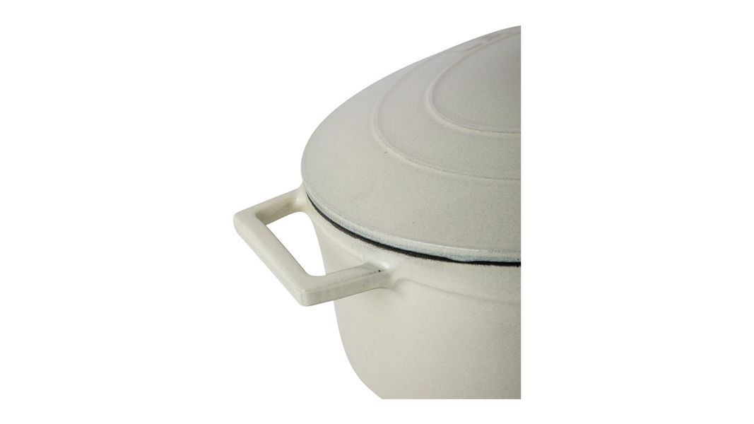 Утятница чугунная эмалированная кремовая 29 см, 4,7 л, LAVA, изображение 3