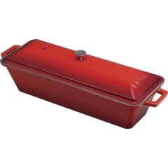 Форма для выпечки(для террина) чугунная эмалированная красная, 8,5*26,5 см, 1,05 л, LAVA