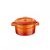 Кастрюля порционная круглая чугунная эмалированная оранжевая, 10 см, 0,35 л, LAVA, Диаметр, см: 10, Цвет: Оранжевый