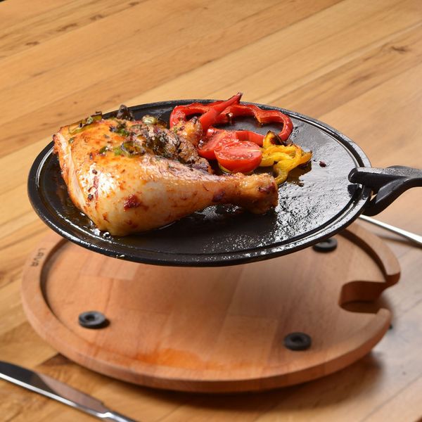 Блюдо чугунное на деревянной подставке, 29 см, LAVA, Диаметр, см: 29, изображение 5