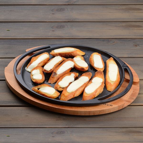 Блюдо чугунное на деревянной подставке, 20 см, LAVA, Диаметр, см: 20, изображение 7