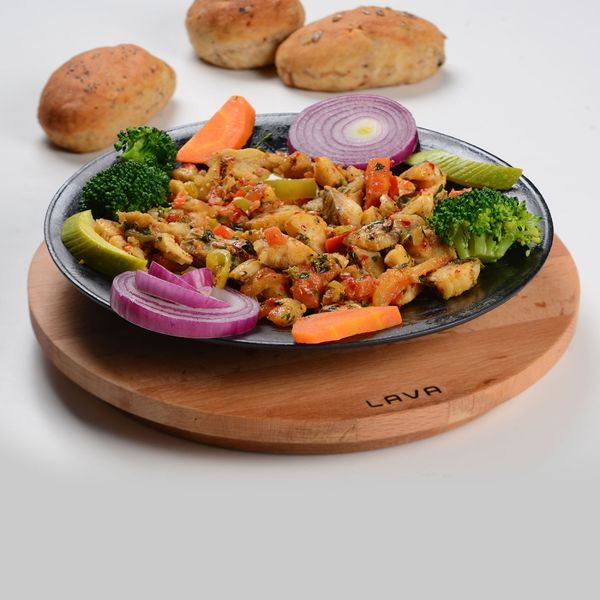 Тарелка круглая чугунная на деревянной подставке, 21 см, LAVA, Диаметр, см: 21, изображение 6