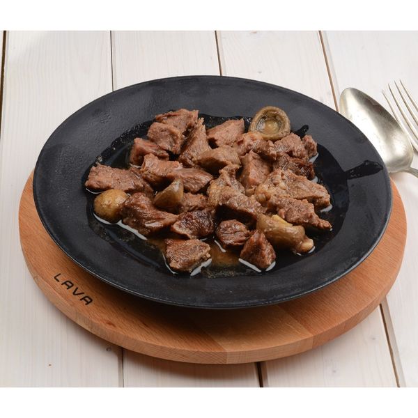 Тарелка круглая чугунная на деревянной подставке, 25 см, LAVA, Диаметр, см: 25, изображение 3