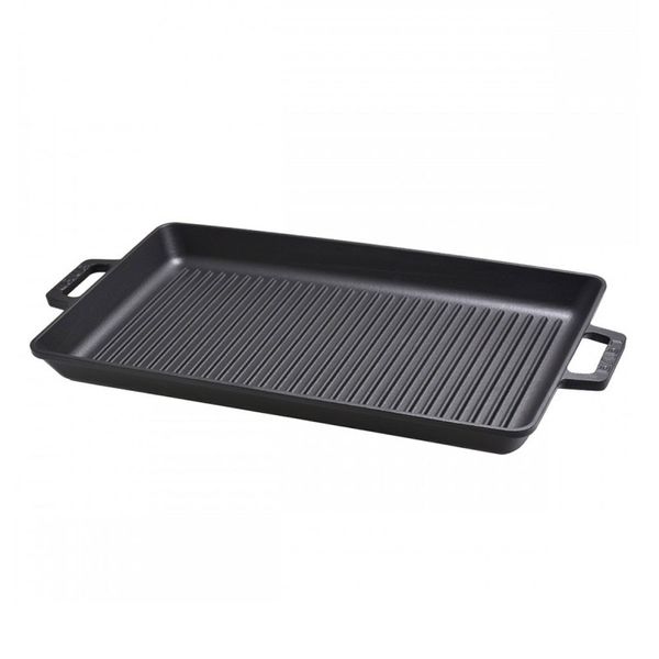 Сковорода-гриль прямоугольная чугунная с 2-мя ручками, 26*45 см, LAVA
