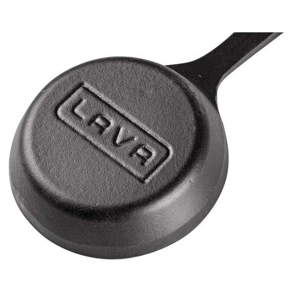 Сковорода круглая чугунная на деревянной подставке, 12 см, LAVA, Диаметр, см: 12, Цвет: Черный, изображение 5