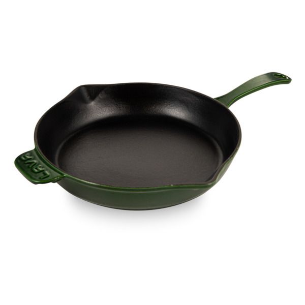 Сковорода чугунная эмалированная зеленая 28 см, 2,3 л, LAVA
