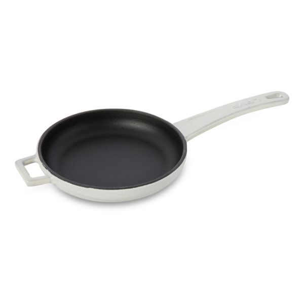 Сковорода чугунная эмалированная кремовая 16 см, 400 мл, LAVA