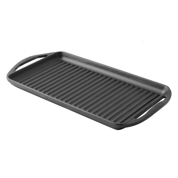 Сковорода-гриль чугунная с 2-мя ручками, 23*40 см, LAVA