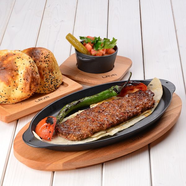 Сковорода овальная чугунная для рыбы на деревянной подставке, 15*29 см, LAVA, изображение 6