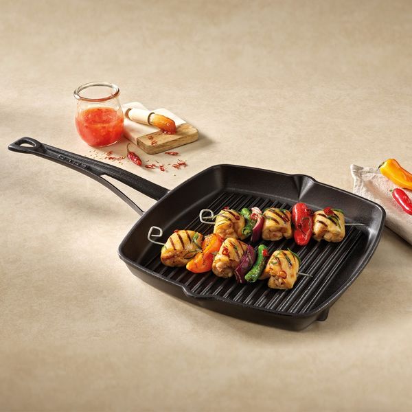 Сковорода-гриль чугунная, 26*26 см, 1,51 л, LAVA, изображение 9