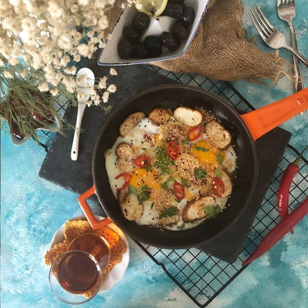 Сковорода чугунная эмалированная красная, 20 см, LAVA, Диаметр, см: 20, Цвет: Красный, изображение 9