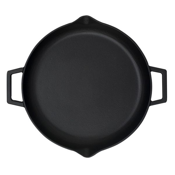 Сковорода чугунная с 2-мя ручками, 26 см, LAVA, изображение 2