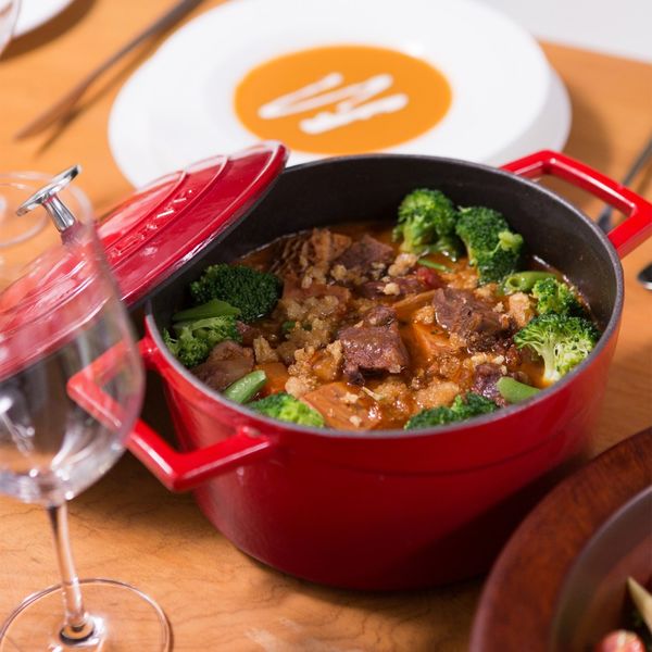 Кастрюля чугунная эмалированная красная, 28 см, 6,71 л, LAVA, изображение 5