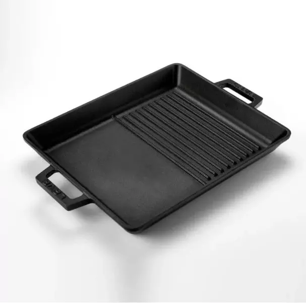 Сковорода-гриль чугунная с 2-мя ручками, 26*32 см, LAVA